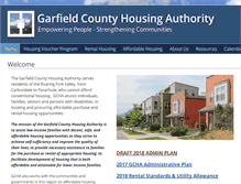 Tablet Screenshot of garfieldhousing.com